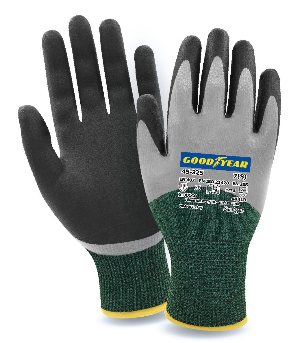 Goodyear 45-325 Çift Kaplı Kesilmeye Dirençli İş Eldiveni