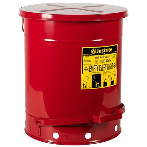 Justrite 09500 52 Litre Pedallı Atık Çöp Kovası