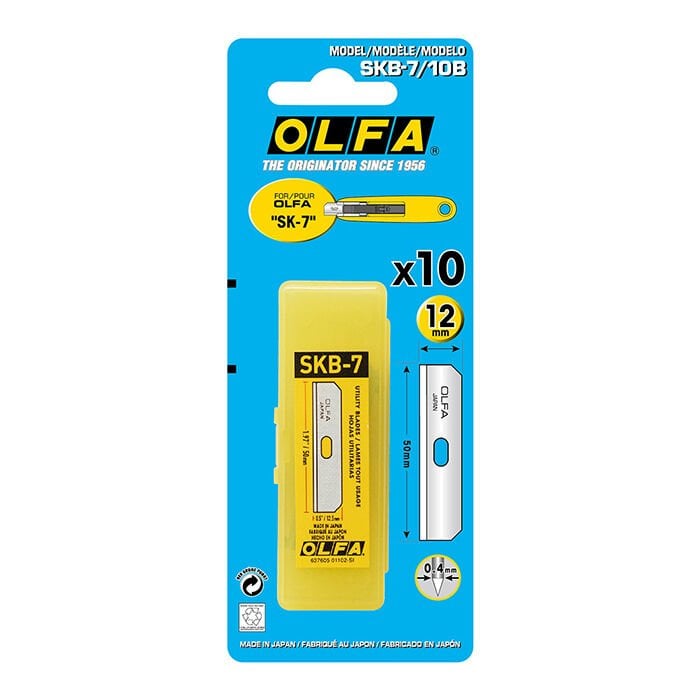OLFA SKB-7/10B Çift Yönlü Emniyetli Maket Bıçağı Yedeği (10 lu)