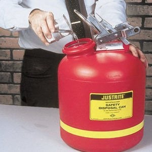  Justrite Güvenli Sıvı Atık Kapları