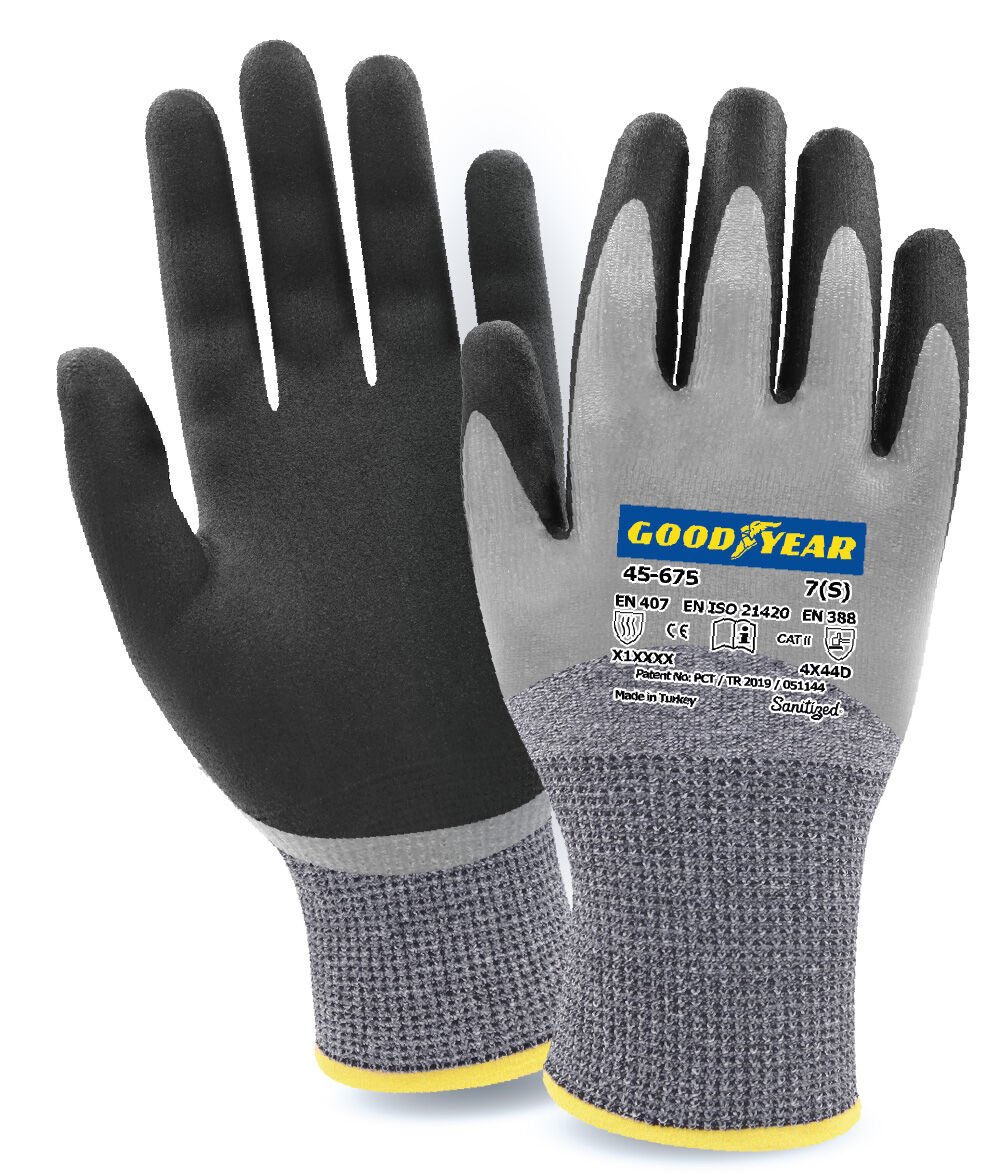 Goodyear MK-8 (45-675) Çift Kaplı Kesilmeye Dirençli İş Eldiveni