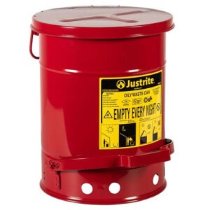Justrite 09108 Sessiz Kapanan 20 Litre Atık Çöp Kovası